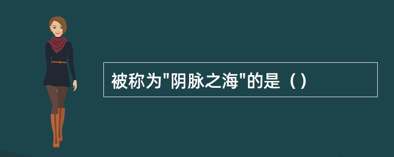 被称为"阴脉之海"的是（）