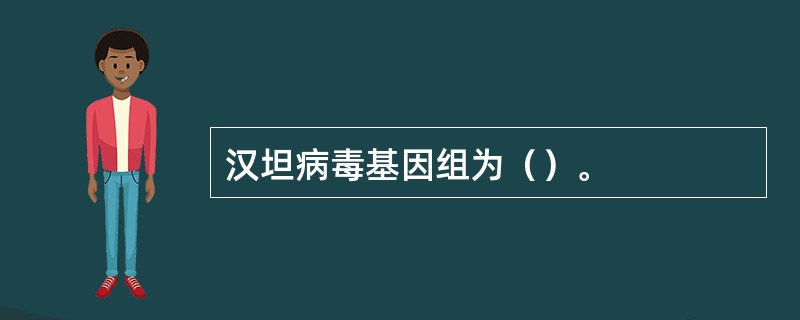 汉坦病毒基因组为（）。