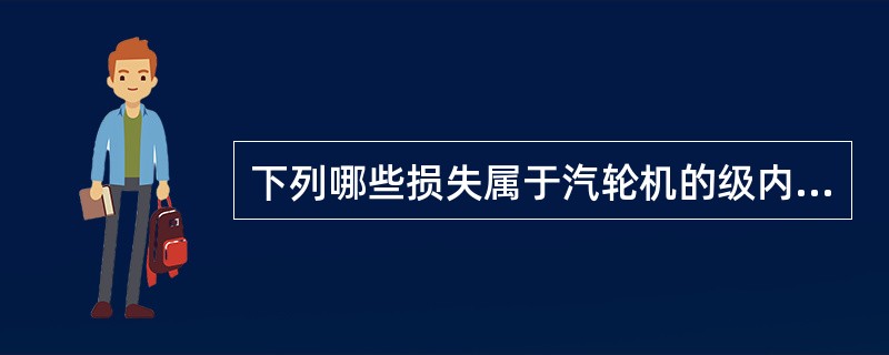 下列哪些损失属于汽轮机的级内损失（）。