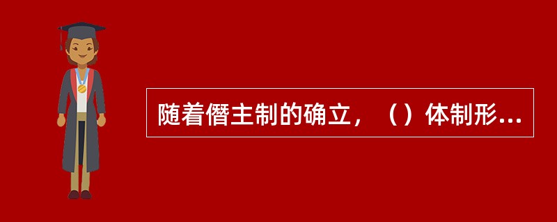 随着僭主制的确立，（）体制形成。