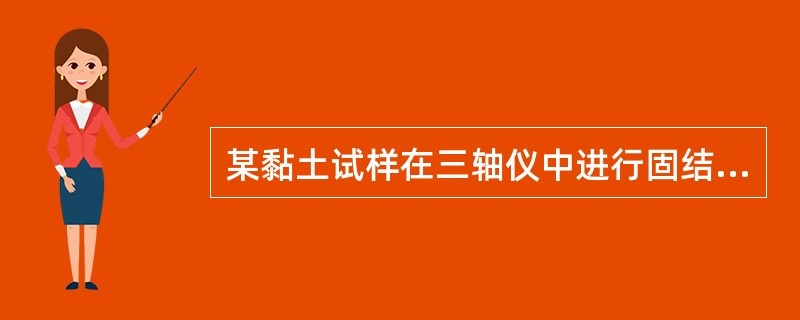 某黏土试样在三轴仪中进行固结不排水试验，破坏时的孔隙水压力为μf，两个试件