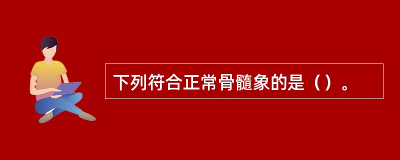 下列符合正常骨髓象的是（）。