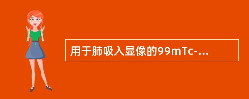 用于肺吸入显像的99mTc-DTPA气溶胶直径是（）。