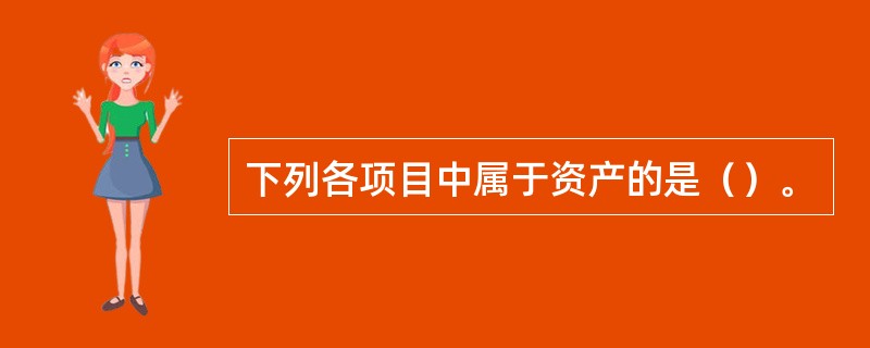 下列各项目中属于资产的是（）。