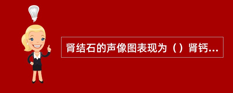 肾结石的声像图表现为（）肾钙乳症的声像图表现为（）肾陈旧性改变（钙化）的声像图表