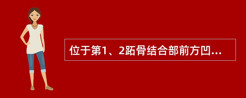 位于第1、2跖骨结合部前方凹陷中的是（）