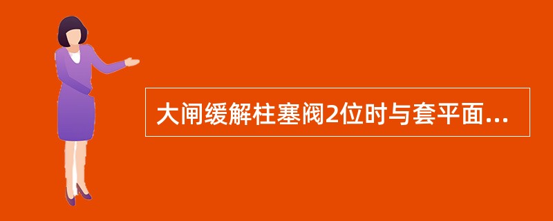 大闸缓解柱塞阀2位时与套平面的距离（）。