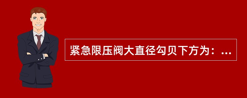 紧急限压阀大直径勾贝下方为：（）。