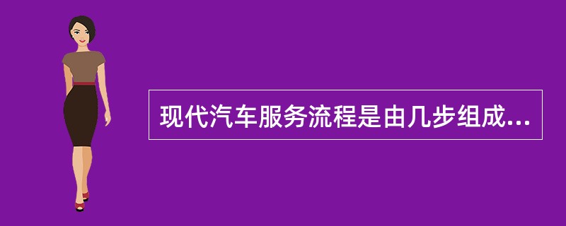 现代汽车服务流程是由几步组成的？（）