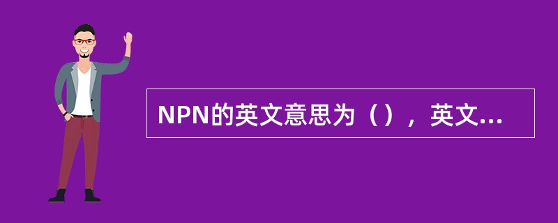 NPN的英文意思为（），英文全称（）