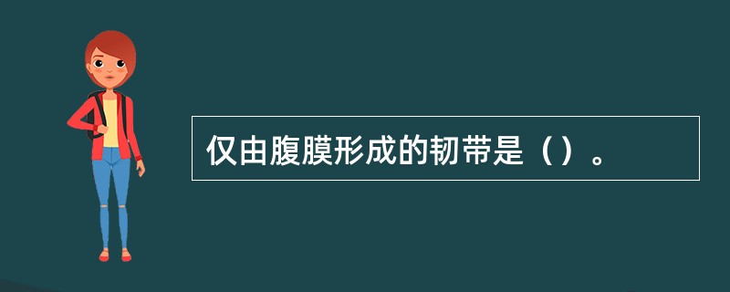 仅由腹膜形成的韧带是（）。