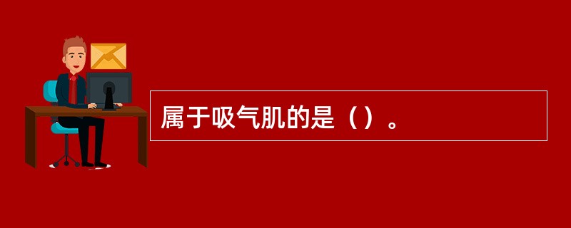 属于吸气肌的是（）。