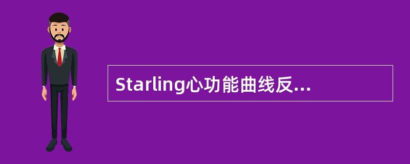 Starling心功能曲线反应哪两个指标的关系（）