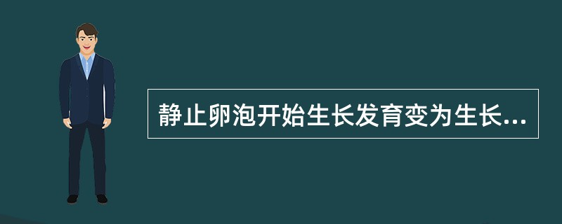 静止卵泡开始生长发育变为生长卵泡，可将其分为（）.