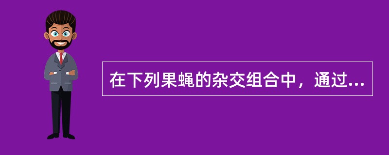 在下列果蝇的杂交组合中，通过眼色即可直接判断子代果蝇性别的是（）