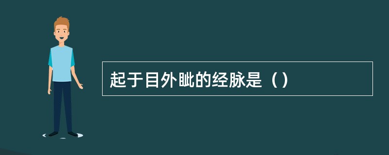 起于目外眦的经脉是（）