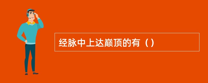 经脉中上达巅顶的有（）