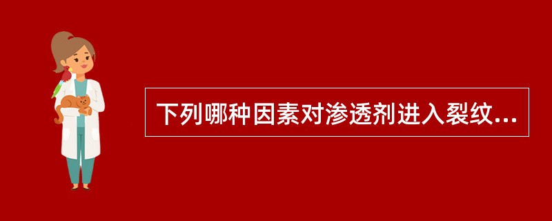 下列哪种因素对渗透剂进入裂纹的速度和程度有影响？（）