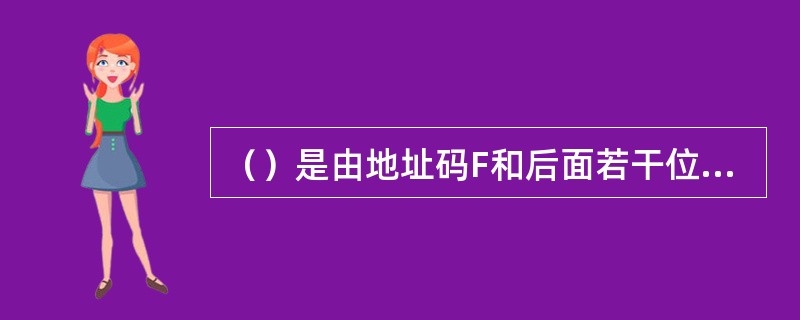 （）是由地址码F和后面若干位数字组成的。