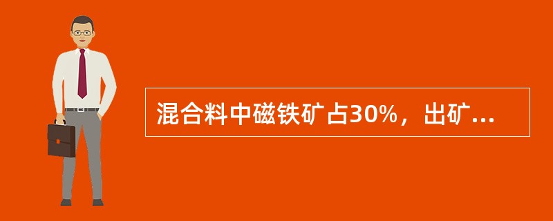 混合料中磁铁矿占30%，出矿率为85%，问烧结矿中磁铁矿含量为多少？