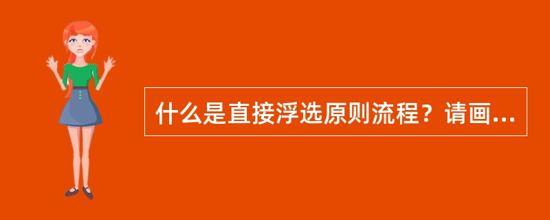 什么是直接浮选原则流程？请画出其原则流程示意图。