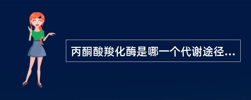 丙酮酸羧化酶是哪一个代谢途径的关键酶（）