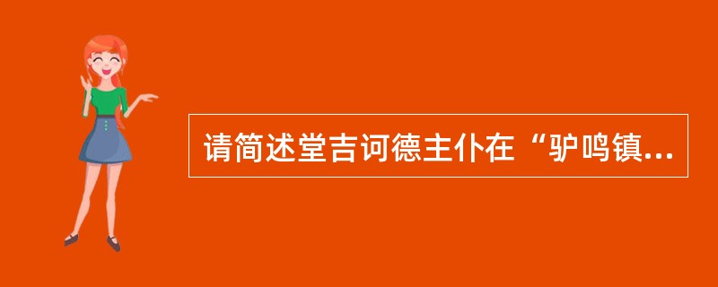 请简述堂吉诃德主仆在“驴鸣镇”的遭遇。