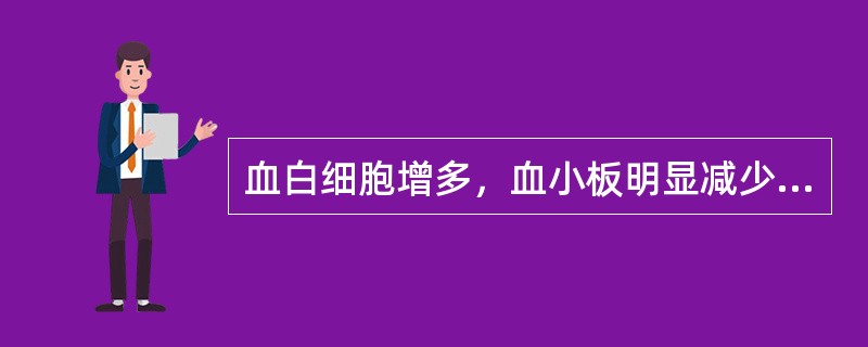 血白细胞增多，血小板明显减少，可见于（）