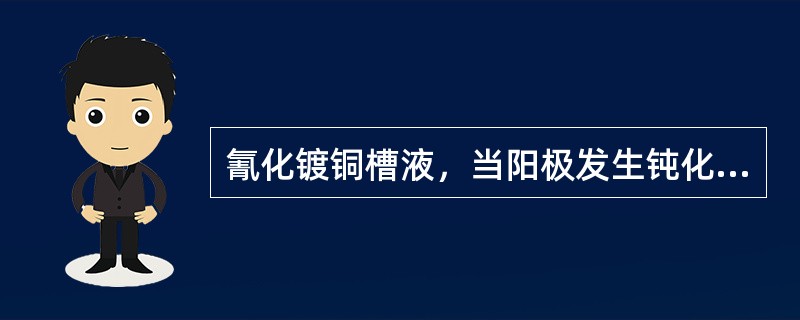 氰化镀铜槽液，当阳极发生钝化时加入的（）。