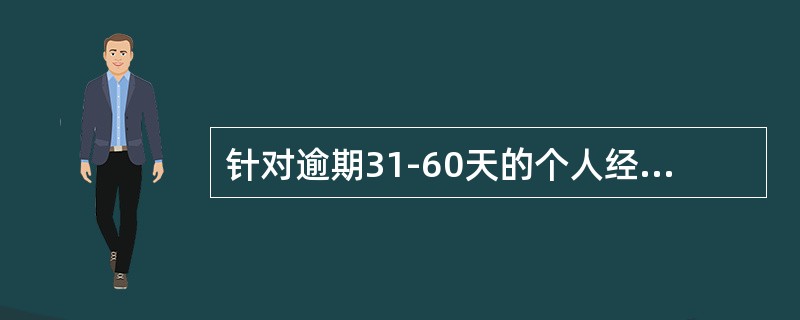 针对逾期31-60天的个人经营贷款，必须采取的催收措施为：（）