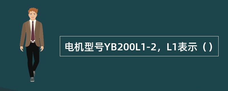 电机型号YB200L1-2，L1表示（）