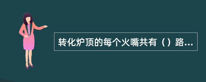 转化炉顶的每个火嘴共有（）路燃料来源，分别是（）、（）。