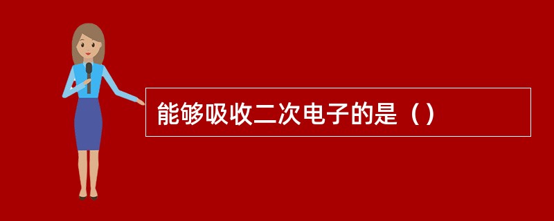 能够吸收二次电子的是（）