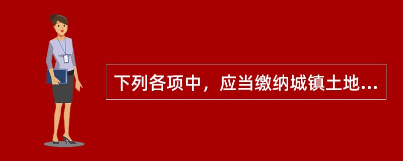下列各项中，应当缴纳城镇土地使用税的有（）