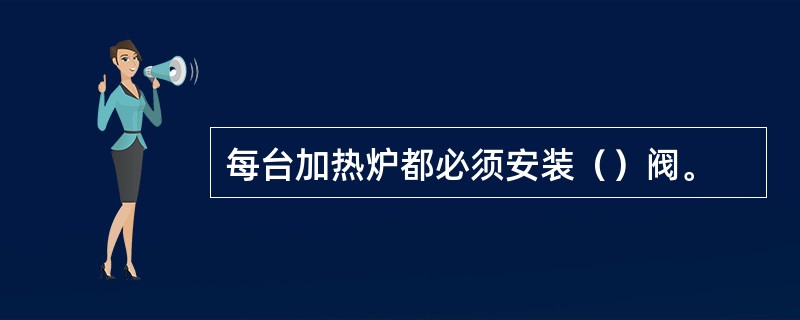 每台加热炉都必须安装（）阀。