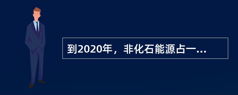 到2020年，非化石能源占一次能源消费的比重大约是多少？