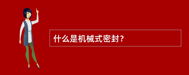 什么是机械式密封？