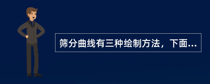 筛分曲线有三种绘制方法，下面哪种不是？（）