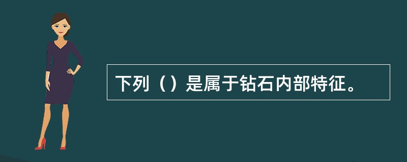 下列（）是属于钻石内部特征。