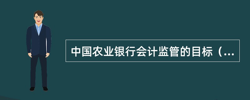 中国农业银行会计监管的目标（）。