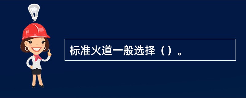 标准火道一般选择（）。