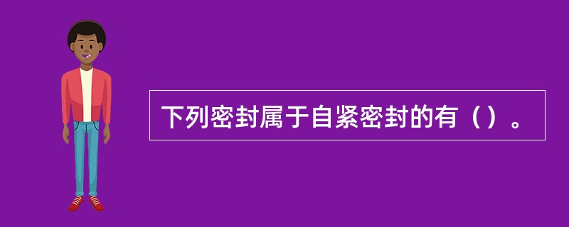 下列密封属于自紧密封的有（）。