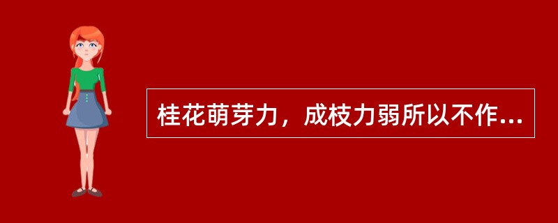 桂花萌芽力，成枝力弱所以不作任何修剪。（    ）