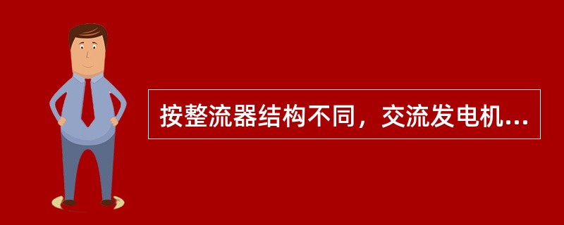 按整流器结构不同，交流发电机又可分为（）交流发电机。