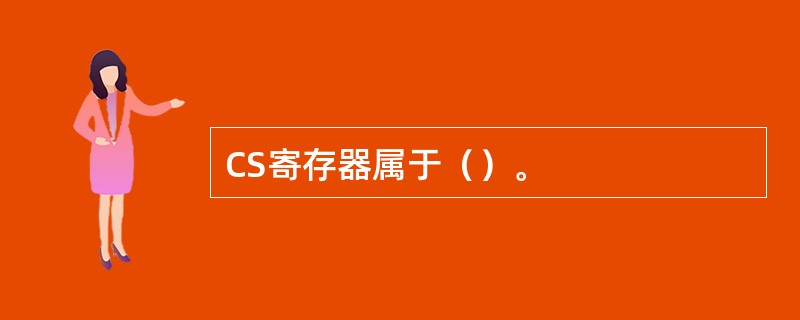 CS寄存器属于（）。