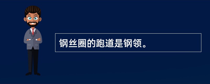 钢丝圈的跑道是钢领。