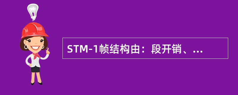 STM-1帧结构由：段开销、（）、管理单元指针三部分组成。
