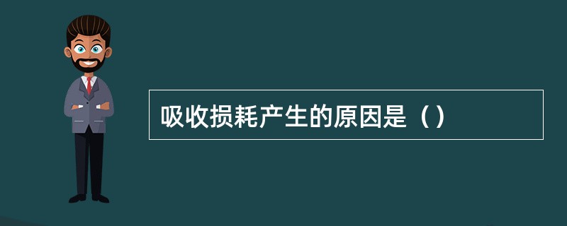 吸收损耗产生的原因是（）