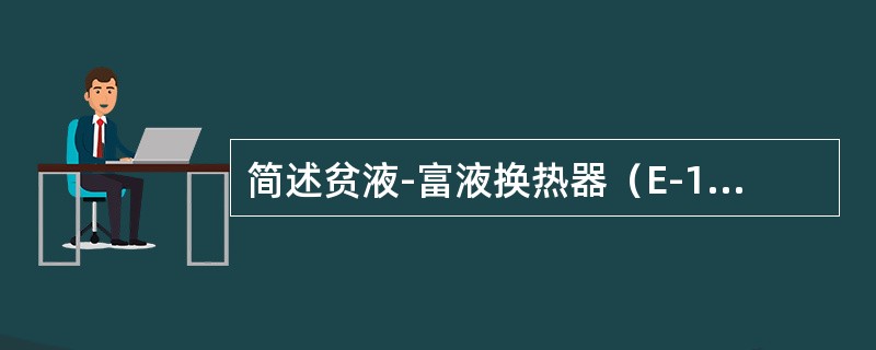 简述贫液-富液换热器（E-103）的操作注意事项。