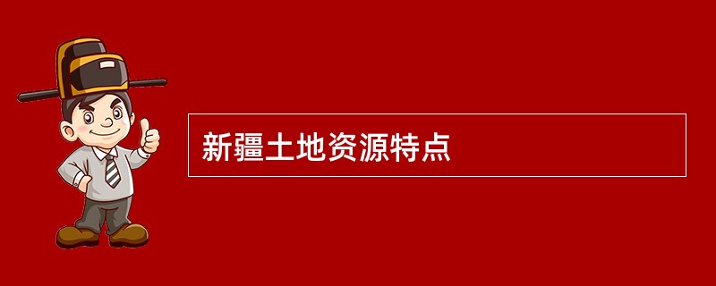 新疆土地资源特点